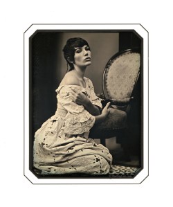 Modern daguerreotype. Image courtesy thedaglab.com for The VIrgin and the Whore Walked into a Bar post by Malin James